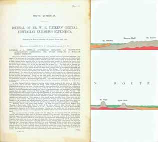 RARE FIRST EDITION FOLIO, 1890 40 Tietkens, W. H.: South Australia. JOURNAL OF MR. W. H. TIETKENS CENTRAL AUSTRALIAN EXPLORING EXPEDITION.
