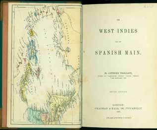 56 Trollope, Anthony. THE WEST INDIES AND THE SPANISH MAIN. Cr. 8vo, Second Edition; pp.