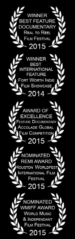 Documentary and Christian Film categories IndieFest Awards 2014 REMI AWARD NOMINATION Feature Documentary Houston Worldfest