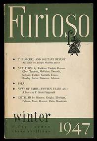 (FITZGERALD, F. Scott). Furioso. Winter, 1947, Volume III, Number Two. New York: Furioso 1947. Wrappes. Spine tanned, about fine.