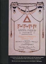 The program for the first Triangle Club production written by Fitzgerald, who wrote all the lyrics for the show. Exceptionally uncommon. #77856... $2,500 FITZGERALD, F. Scott. Fie! Fie! Fi-Fi!