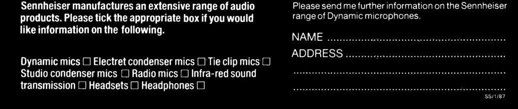 Dynamic mics Electret condenser mics Tie clip