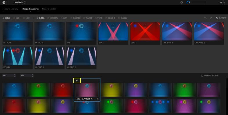 9 Details of editing in LIGHTING mode and 6.4 Scene editor screen. 5.