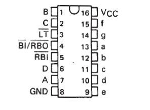 The connections for this chip are shown