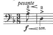 P a g e 221 frequently by a pause ( ) or a comma ( ). She favours the effect of a ritenuto followed by a tempo, using it eight times in the Prélude of the C minor Suite alone.