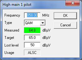 25.1.2016 15(24) Pilot table Each pilot signal is displayed in the table with the following information: Pilot name: Icon and pilot name colour coding indicates pilot status: green for pilot OK, red