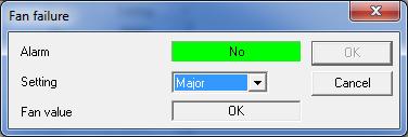 The analog alarm configuration dialog box Each alarm limit can be individually enabled/disabled and configured.