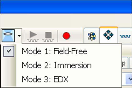 5.00 How to Select Imaging Conditions Field-Free: Immersion: EDX: Use for