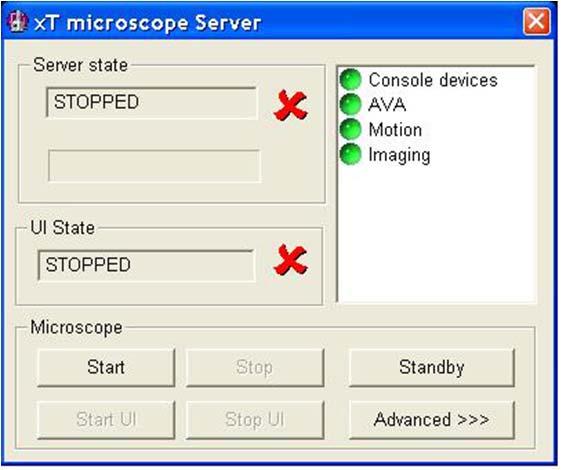 microscope PC Click on the FEI System
