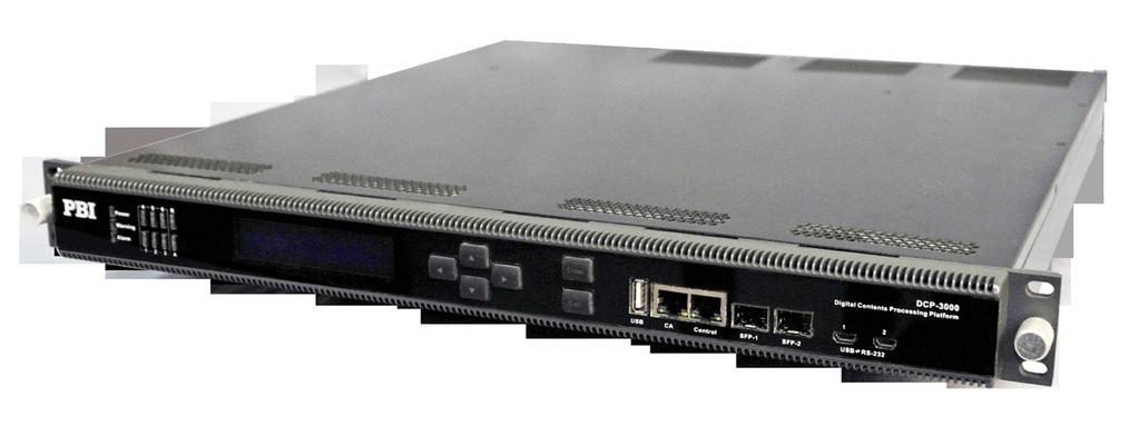Digital TV Equipment and System Digital Contents Processing Platform PBI Digital Contents Processing Platform DCP-3000 brings a compact, powerful and flexible solutions that allow the users to build