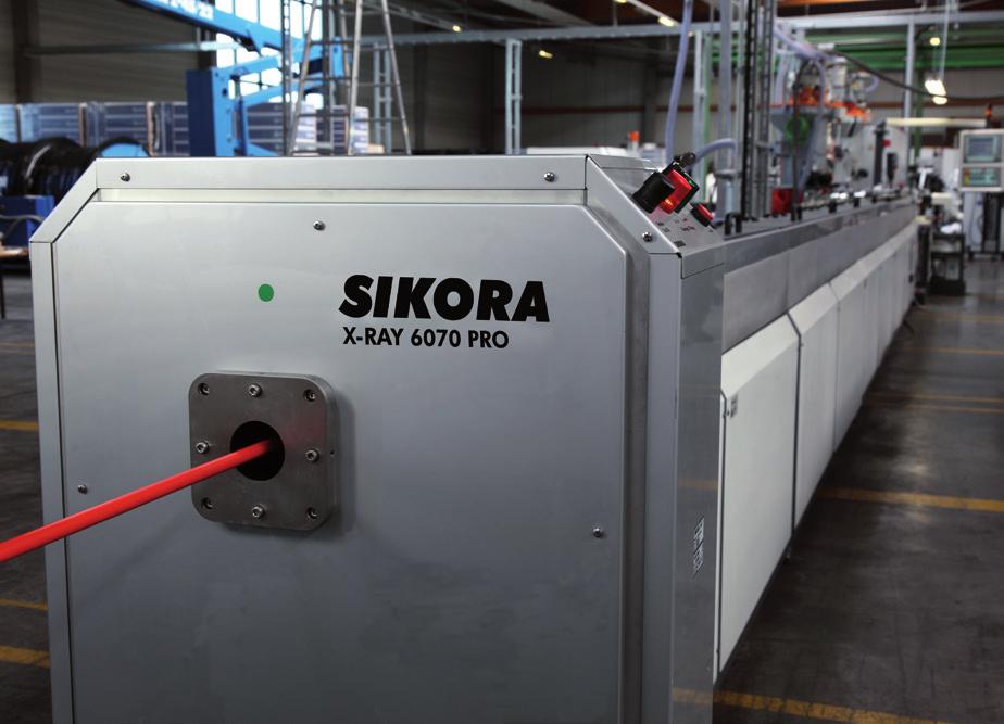 An additional diameter gauge head at the end of the production line, combined with Hot/Cold-Control, considers the shrinkage of the diameter.