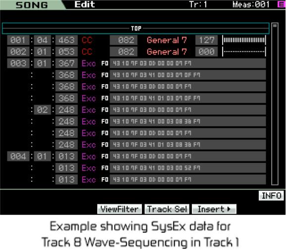 So I decided that rather than set the TxCh to Off, which makes the tracks look like blank empty tracks and gives no information that they are in use, I would leave them set to the correct MIDI