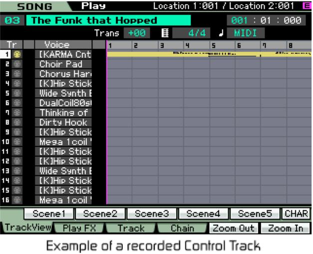 external controllers triggering various KARMA features such as fills, stutters, scene changes, etc.