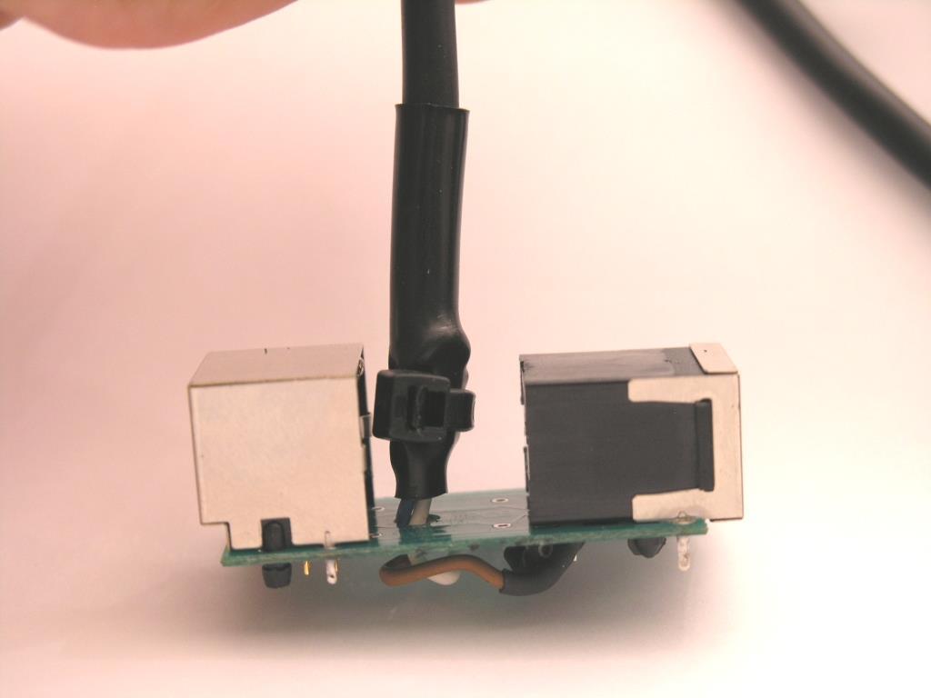 Fig.3 The cable goes through a small