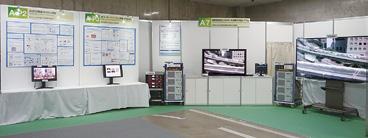 This exhibit shows FPUs that use radio waves in the millimeter-wave and microwave frequency band and also 8K transmission technology for implementing an FPU system for mobile relay broadcast programs.