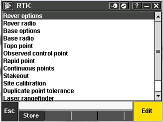 Select RTK, then Edit.