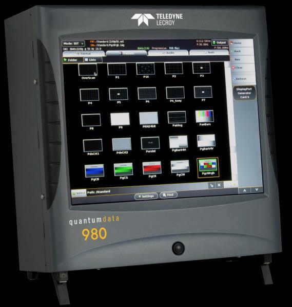1. Testing UHD Displays with UHD Alliance Test Patterns This application note provides procedures for testing UHD-capable TVs with the optional UHD Alliance Test Pattern Pack using the 980 HDMI 2.