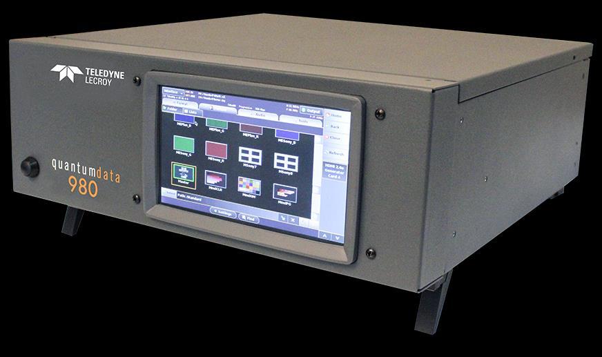 The module can be equipped in either of the following 980 Advanced Test Platforms: 1) The 980B Advanced Test Platform 5-slot chassis with a 15 inch touch display 2) The 980R Advanced Test Platform -