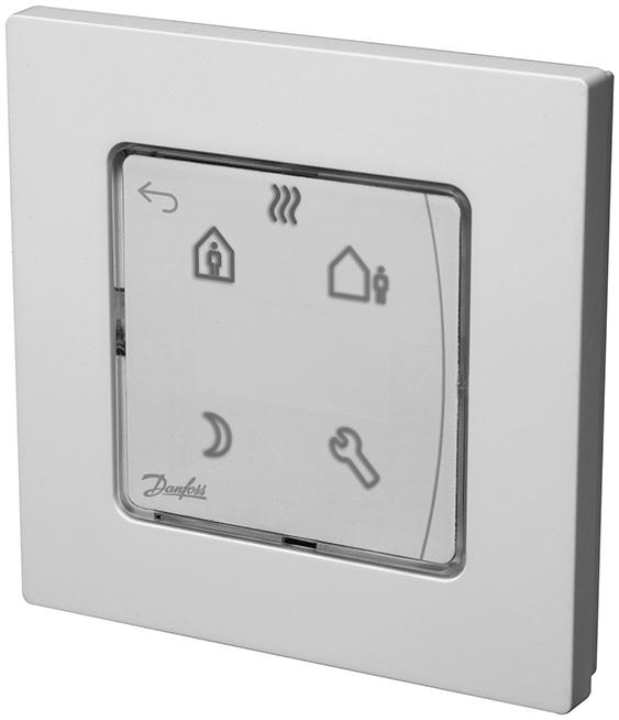 Danfoss Room Thermostats, 230 V Description Danfoss 088U1020 Danfoss Icon is a range of flush and surface mounted room thermostats for hydronic floor heating applications.