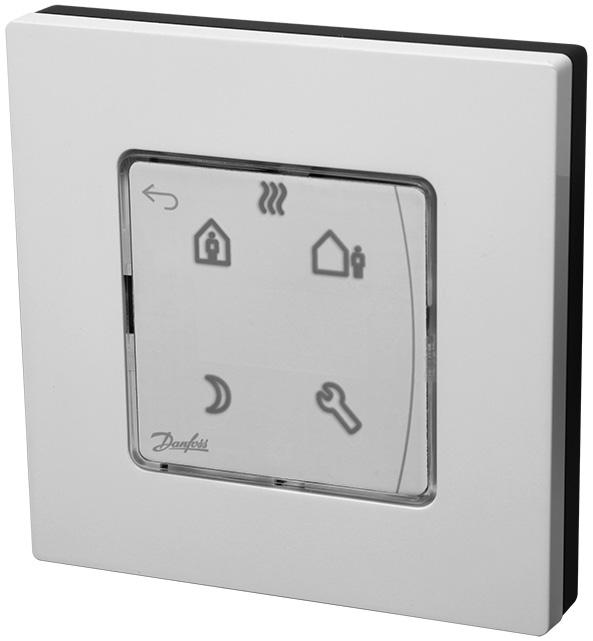 The user can choose between 7 pre-defined heating schedules. A schedule can be temporarily overrided by using the three mode keys.
