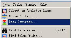 4.9 Data Contrast In order to make users analyze the Data and contrast the difference of Data easily, there are adding the function of Data Contrast.