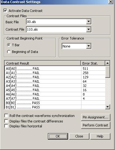 Display files the contrast differences: It can line out the difference in the contrast waveform. Users can select it as their requirements and the default is non-activated. STEP 2.