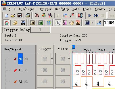 3.4.1 Modify Waveform Display Mode To modify the display mode, users can use icons on the tool bar/box, or menu. For the menu, go to Tools and click Customize. See Fig.3-115.