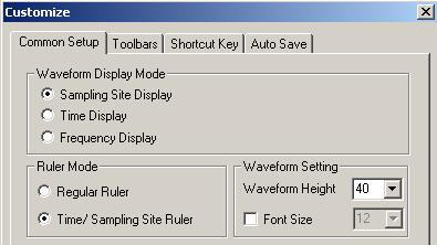 3.4.2 Modify Ruler Mode Use the menu to modify the Ruler Mode. Go to Tools and click Customize. See Fig.