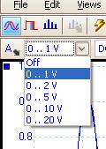 The example below shows a signal that is now unipolar on the 0 to 2