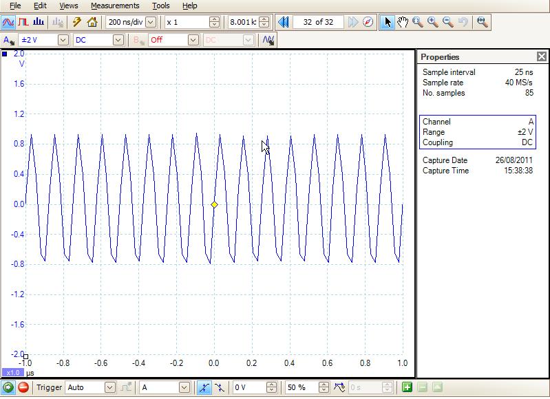 15.2 Advanced trigger modes 15.2.1 ETS Equivalent-time sampling (ETS) allows a digital oscilloscope to capture high frequency signals with an effective sampling rate much higher than the real-time sampling rate.