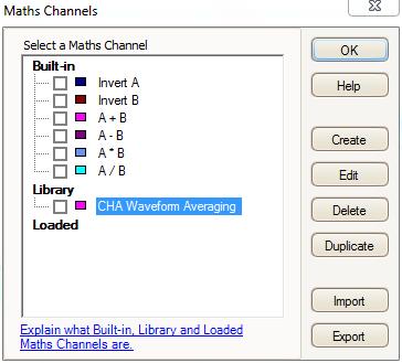 When finished, the newly created Maths channel appears in the Library.