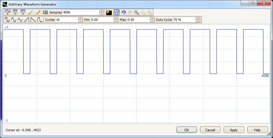 18.1.5 Undo/Redo The waveform editor keeps track of any adjustments made to a waveform. If a mistake is made, the Undo button can go back to the first step taken.