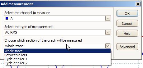 Next, select the section of the graph from which the
