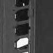 Standard Rack with RMU printed on rack Fingers align with RMU on rack Combines a 7 H x 19 W x 3 D (2.