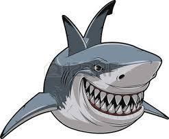 Picture the Image: You get a picture here of the man s big grin: His grin was as toothy as a great white shark s.