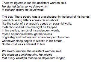 Monitor: As you read, underline phrases that provide imagery that help you imagine what the poet is trying to describe. Direct Metaphor: Poetry being compared to a grasshopper chirping in his hands.