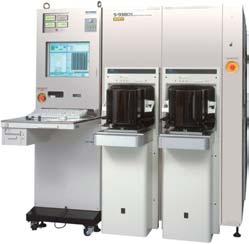 Adjustment of the electron optics system has been automated thereby eliminating the need for a skilled operator.