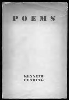 [BTC #104400] 97 FEARING, Kenneth. Poems. New York: Dynamo 1935. First edition. Introduction by Edward Dahlberg.