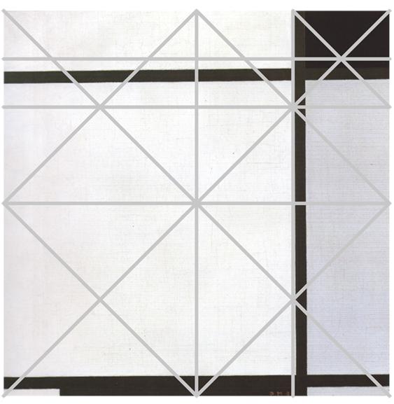 2, 1925, 50x50 cm, olje na platnu Prikaz 60: Piet Mondrian,