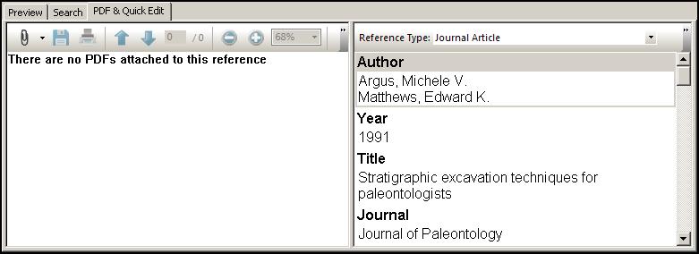 From the keyboard, press Command+W (Macintosh) or Ctrl+W (Windows). Note that many of the menu commands have a keyboard equivalent next to them. EndNote prompts you to save your changes.