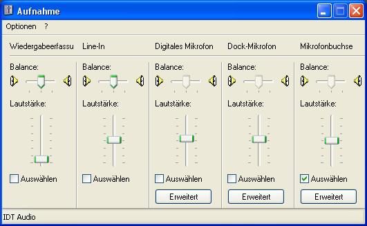 Select "Microphone connection" here, as shown in Figure 3-16 and