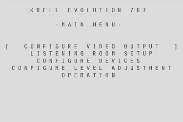 Initial Setup OSD (On Screen Display) Connection and Operation of the OSD The OSD (On Screen Display) connection of the Evolution 707 to a video display is the single most important connection to the