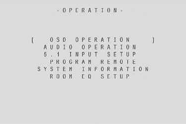Main Menu, Navigation and Setup Cont... OPERATION Overview The operation menu is a selection of advanced parameters to adjust the unit operation and user interface in the Evolution 707.