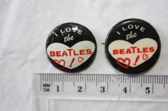 $15 #328 Beatles coloured button showing all four