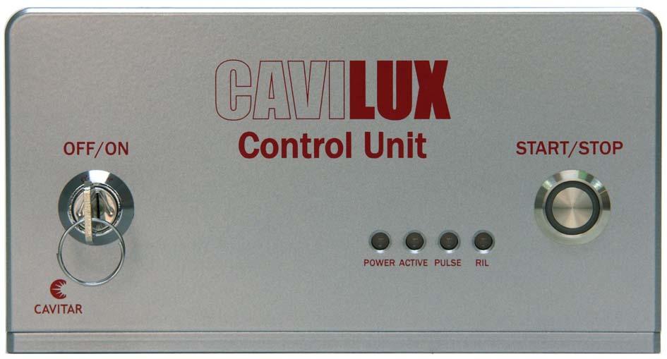 Fig. 3.1. Front panel of CAVILUX Control unit.