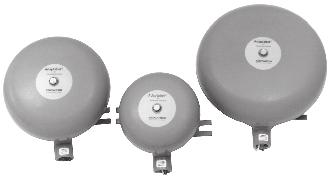 Adaptabel DC Vibrating Bells Explosionproof, NEMA Type 4 435EX Series > 6", 8" and 10" gong sizes > Low power drain for efficient operation over long wire runs > Completely assembled > Weatherproof >