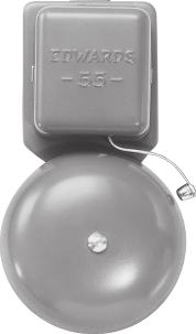 General Purpose Bells AC and DC Models 55 Series Economy single magnet bell. Exposed striker, vibrating bell comes with an enclosed grounded terminal and case.
