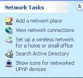DXI-800 is recognised automatically by router. In some routers power must be switched OFF and again ON 3. Go to Network Task and double click Show icons for networked UpnP devices.