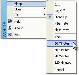 Time setting mode Description Now Your computer will go into the selected mode in about 10 seconds. Sleep 30/60/90/120 Minute(s) Your computer will go into the selected mode in 30/60/90/120 minutes.