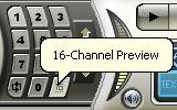 Before using OverScan function After using OverScan function 4.10 16-Channel Preview The 16-Channel Preview function can display 16 TV channels on-screen at the same time.